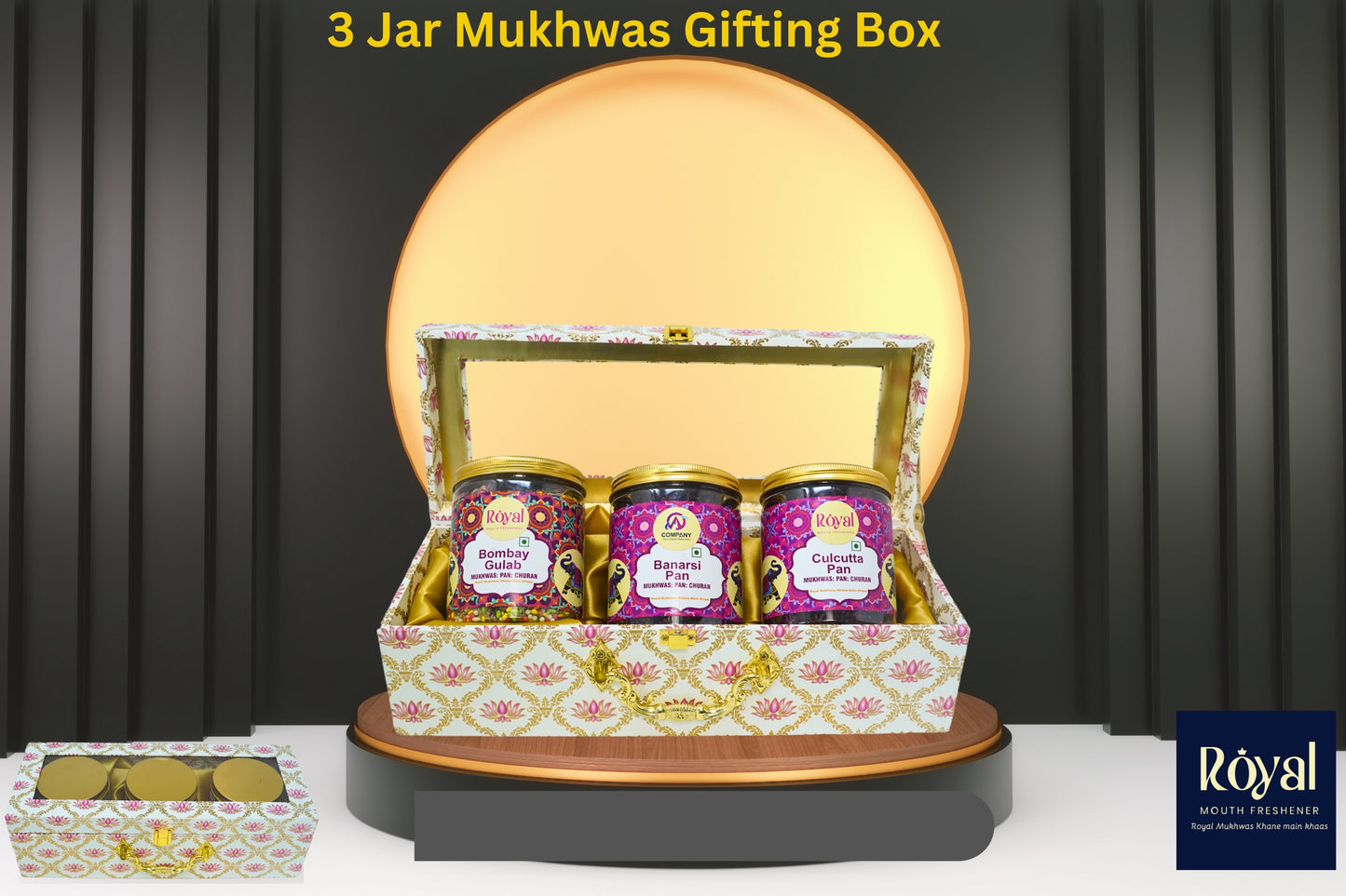 3 Jar Mukhwas Gifting Box