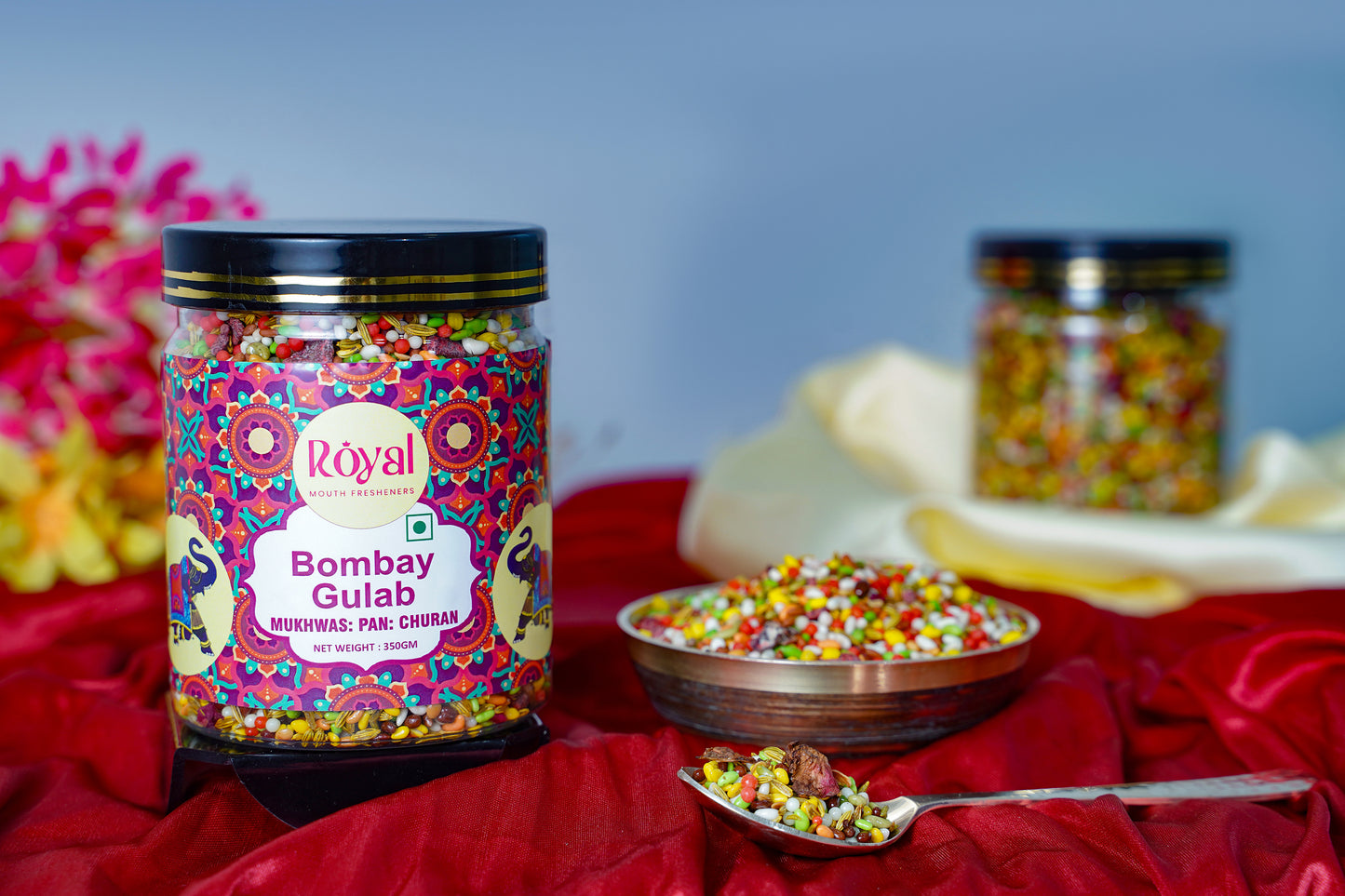 Bombay Gulab Mukhwas: Exquisite Indian Mouth Freshener -350 gm