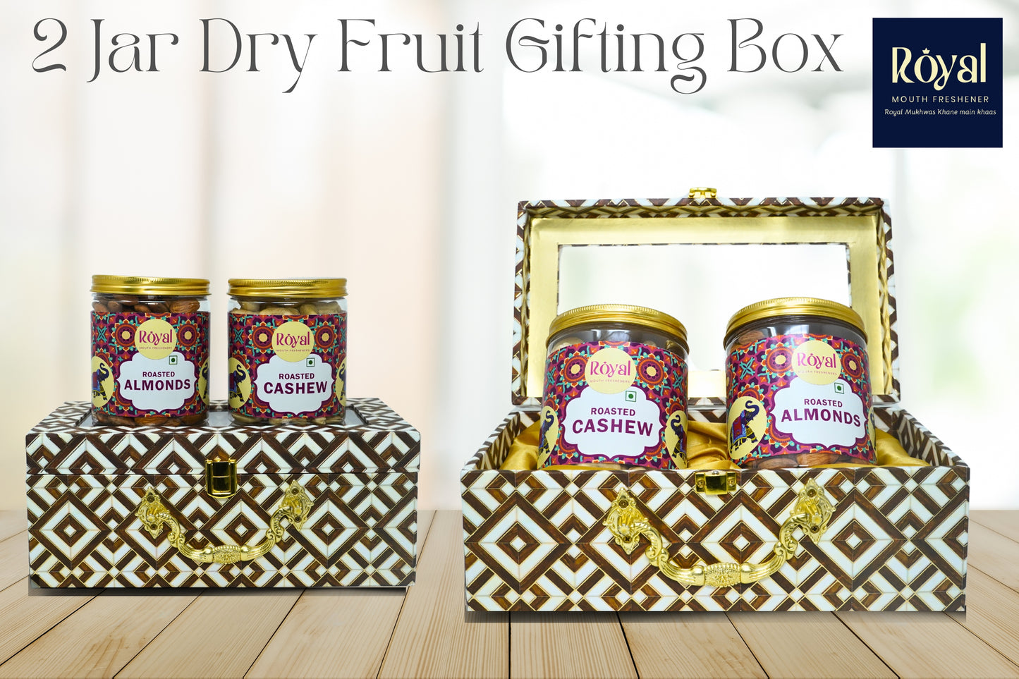 2 Jar Dry Fruit Gifting Box